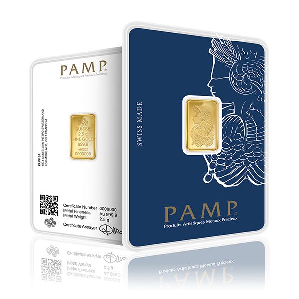 2.5g PAMP Investment Gold Bar (999.9)