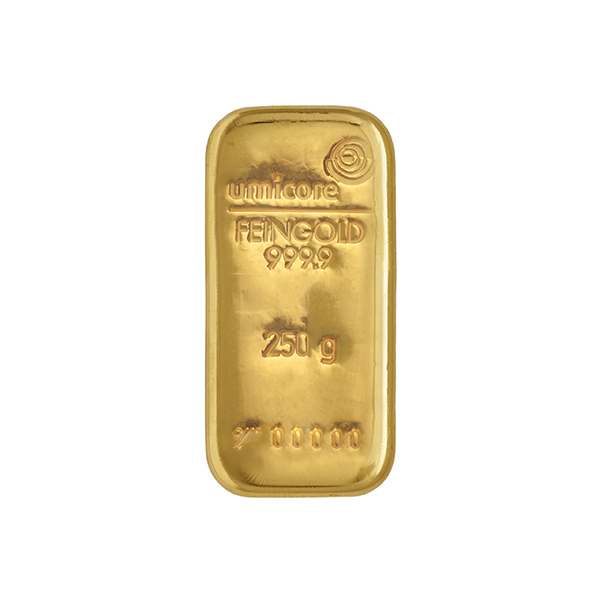 250g Umicore Investment Gold Bar (999.9)