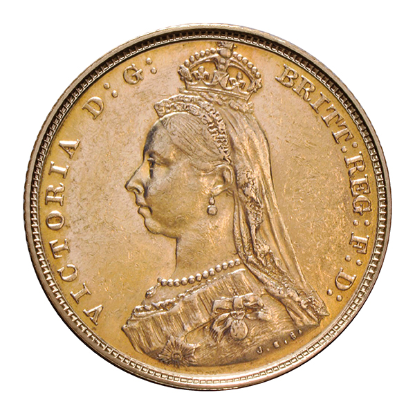 Half Gold Sovereign Queen Victoria, Jubilee Head (1887-1893)