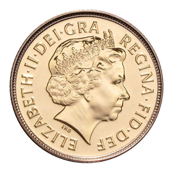 Half Gold Sovereign Queen Elizabeth Fourth Head (1998-2015)