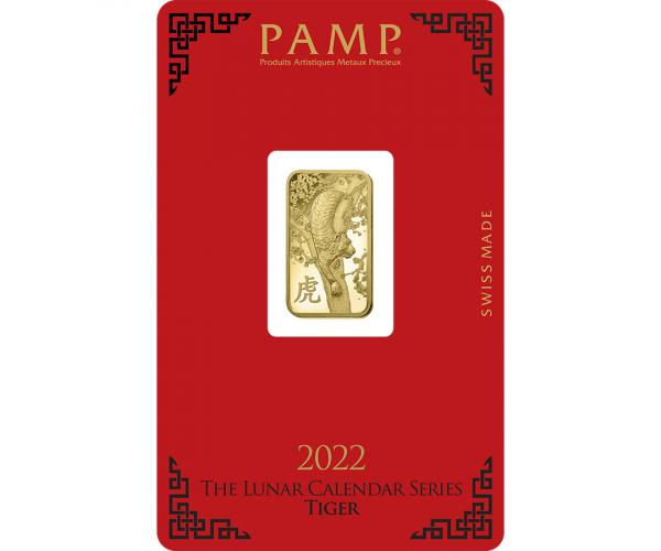 5g PAMP Lunar Year of the Tiger Gold Bar (2022)