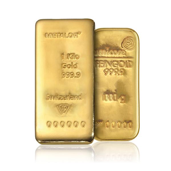 1KG Mixed Brands Investment Gold Bar (999.9)