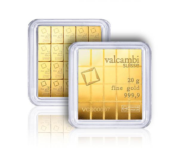 20 x 1g Pure Gold Investment CombiBar 999.9