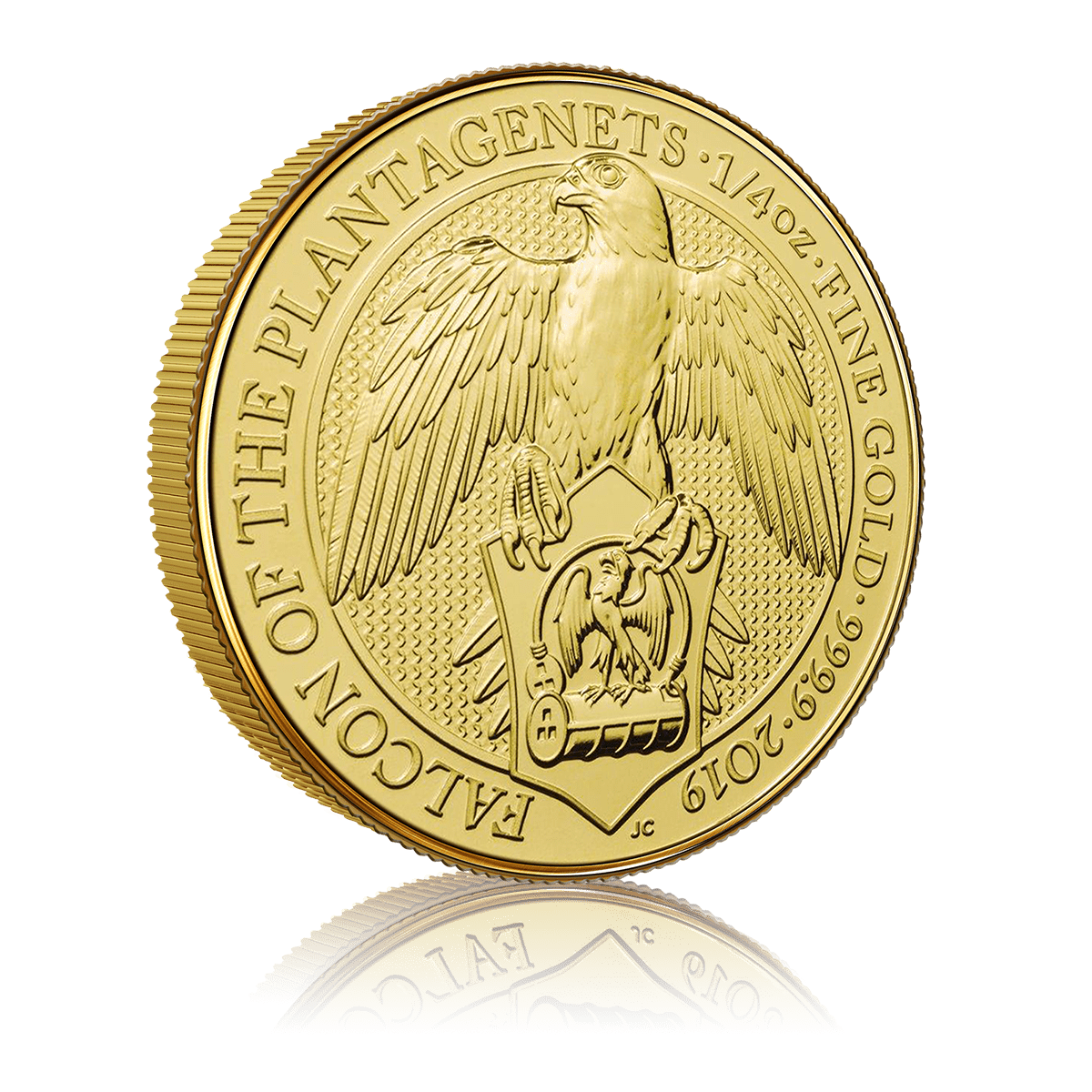 1 Oz Queen's Beast Falcon Of The Plantagenets Gold Coin