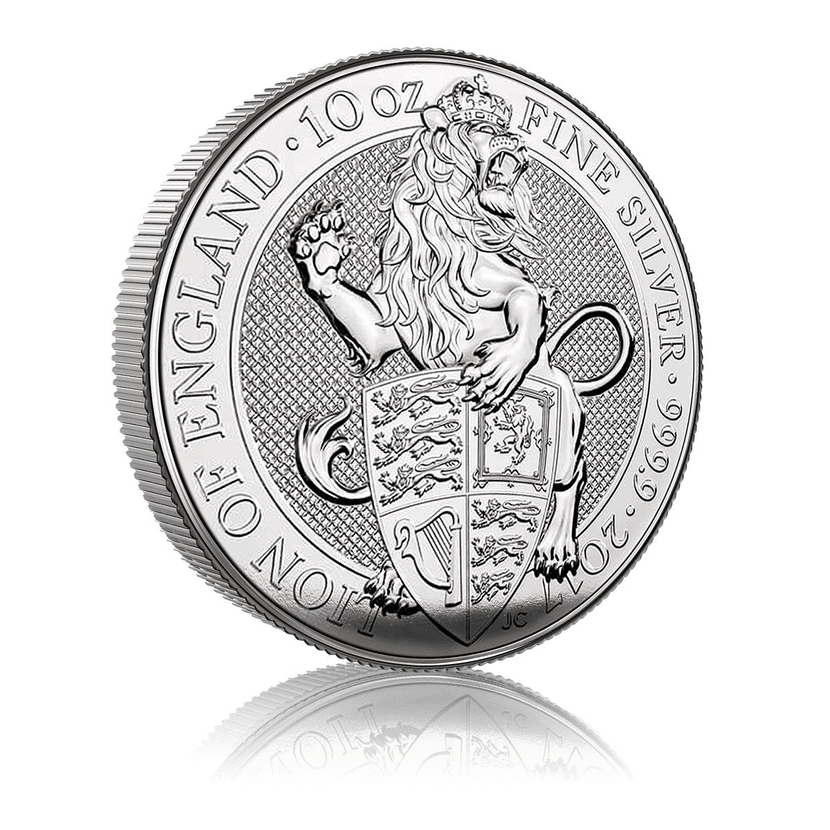 10oz Silver Queen's Beast Lion Of England (2016)