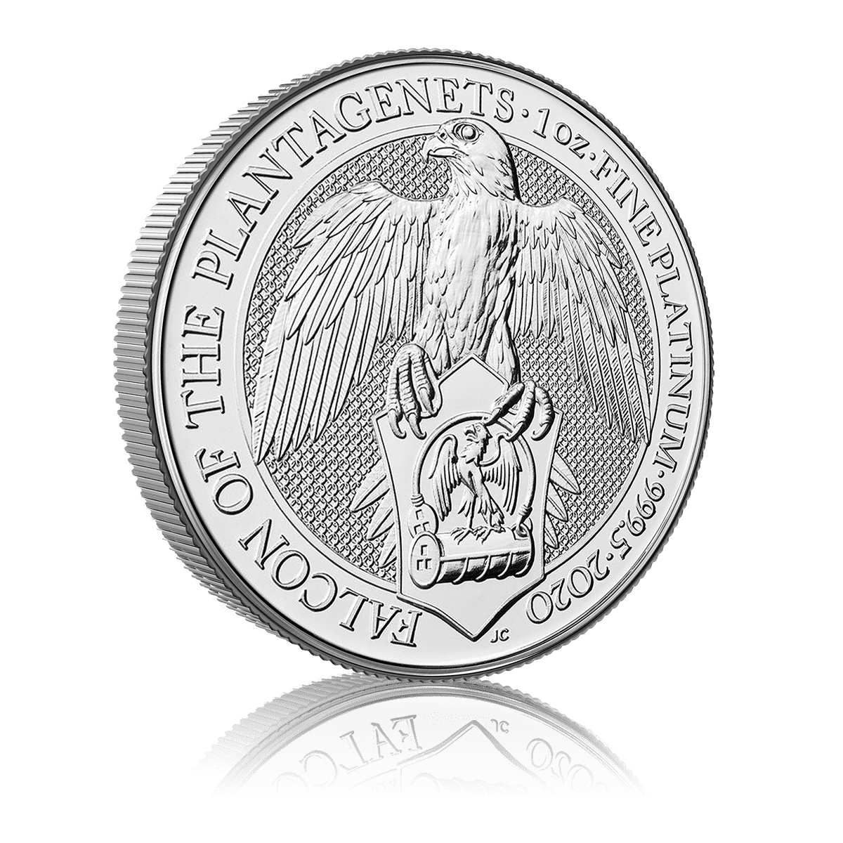 1oz Platinum Queen's Beast (Falcon Of The Plantagenets)