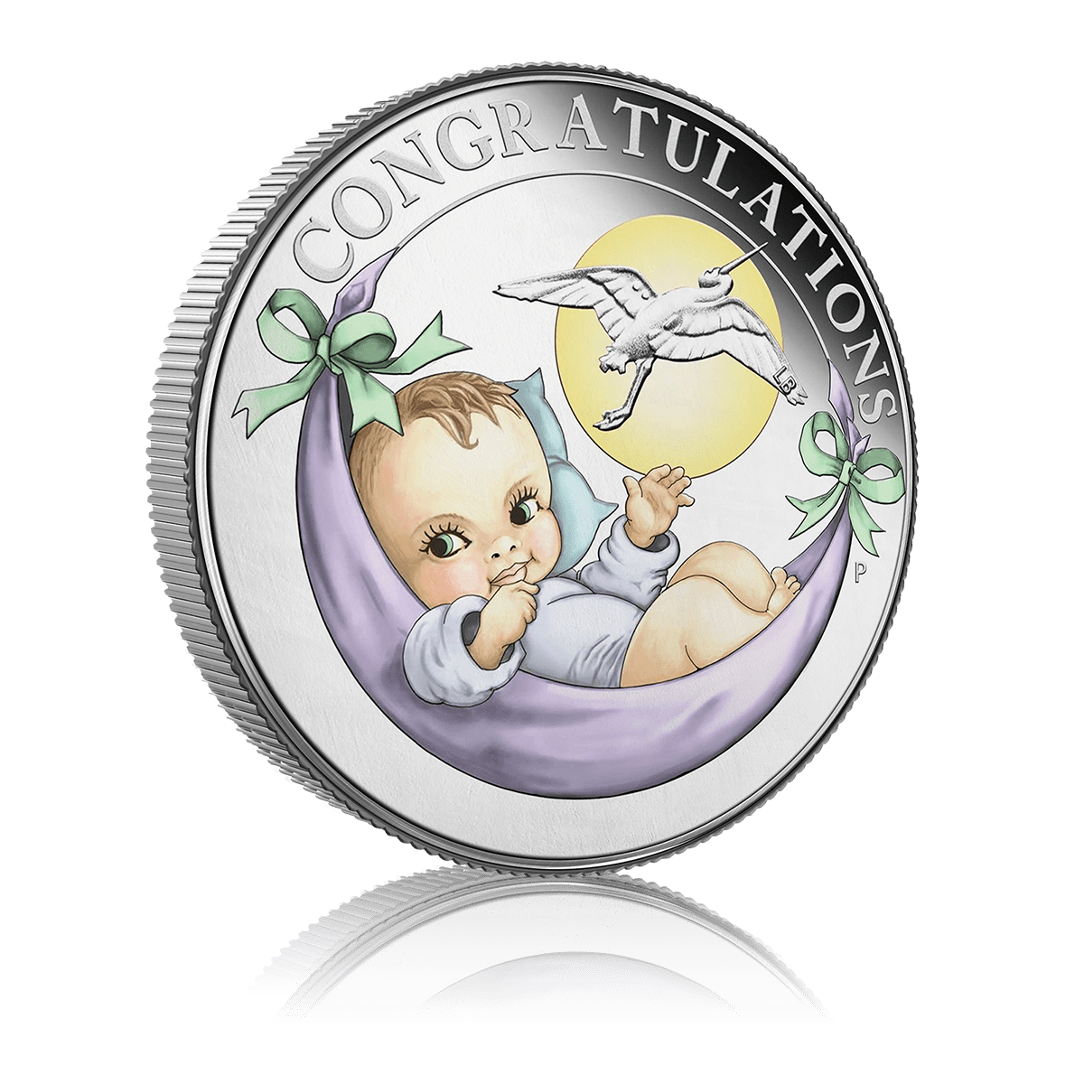 1/2 oz Silver New Born Baby Coin (Gift Box)