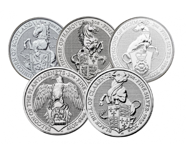 2 Ounce Fine Silver Coins (Assorted Selection)