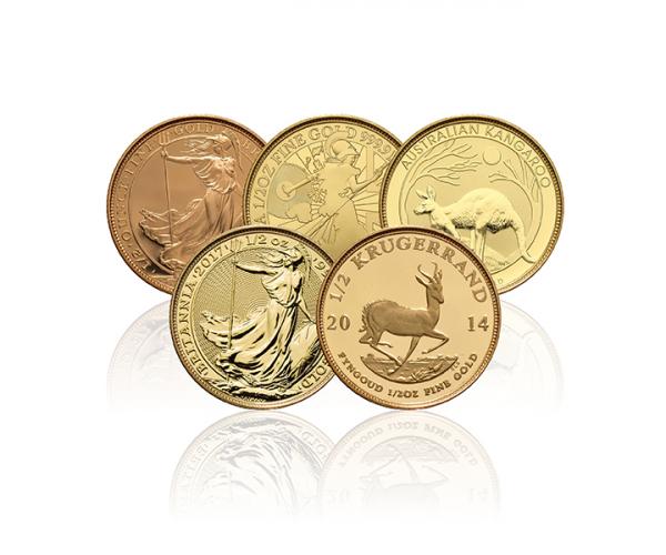 1/2 Oz Gold Coin (Assorted Selection) Best Value