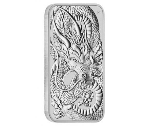 1oz Silver Perth Mint Rectangular Dragon (2021)