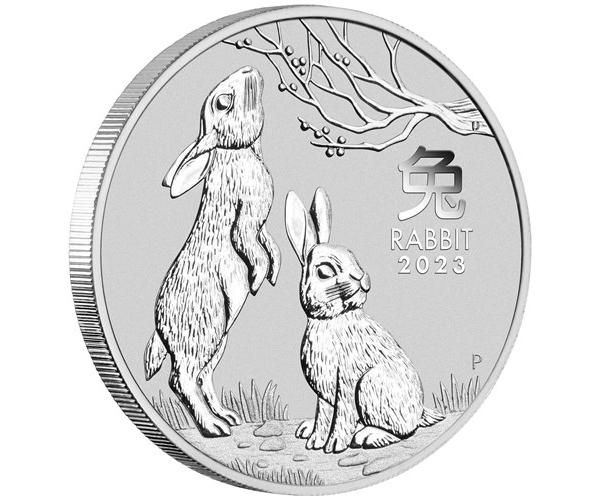 2oz Silver Perth Mint Year of the Rabbit (2023)