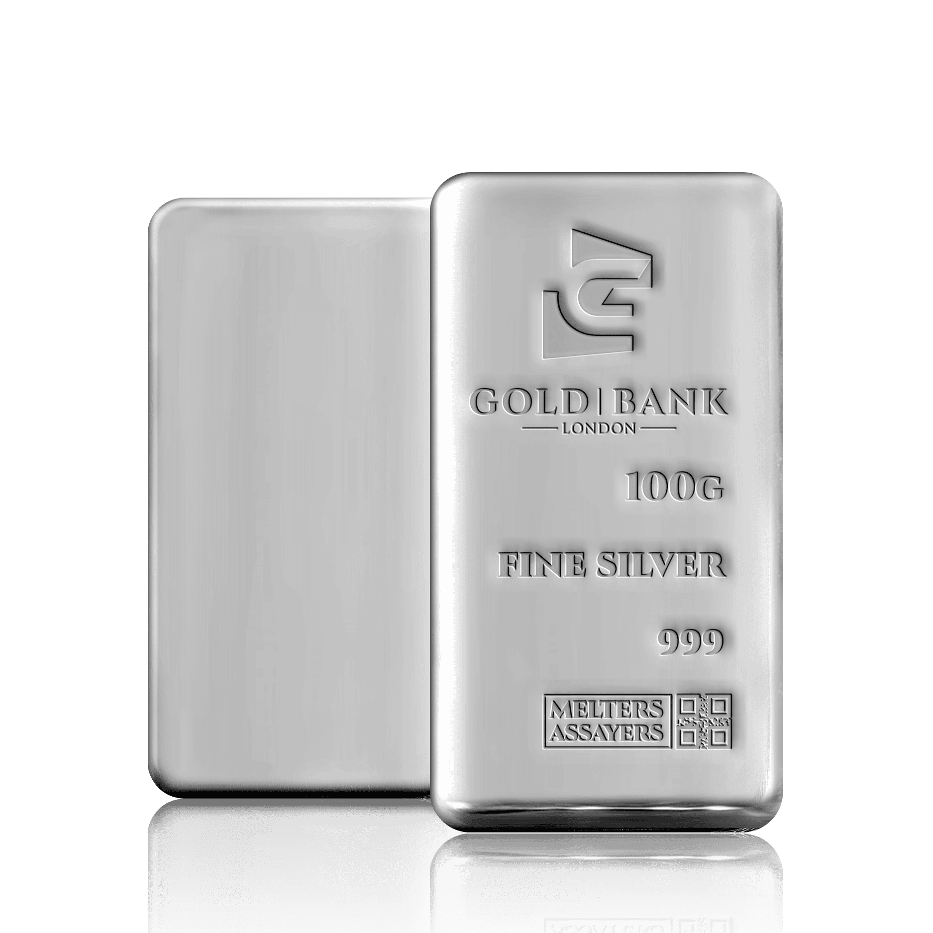 100g Gold Bank Investment Silver Bar (999)