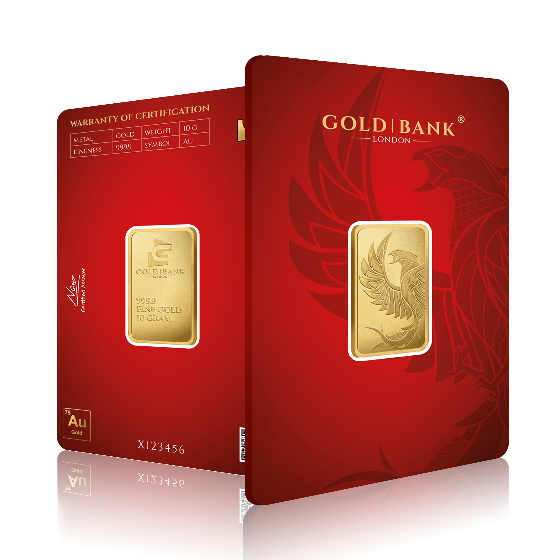 10g Gold Bank Phoenix Edition 2.0 Gold Bar (999.9)