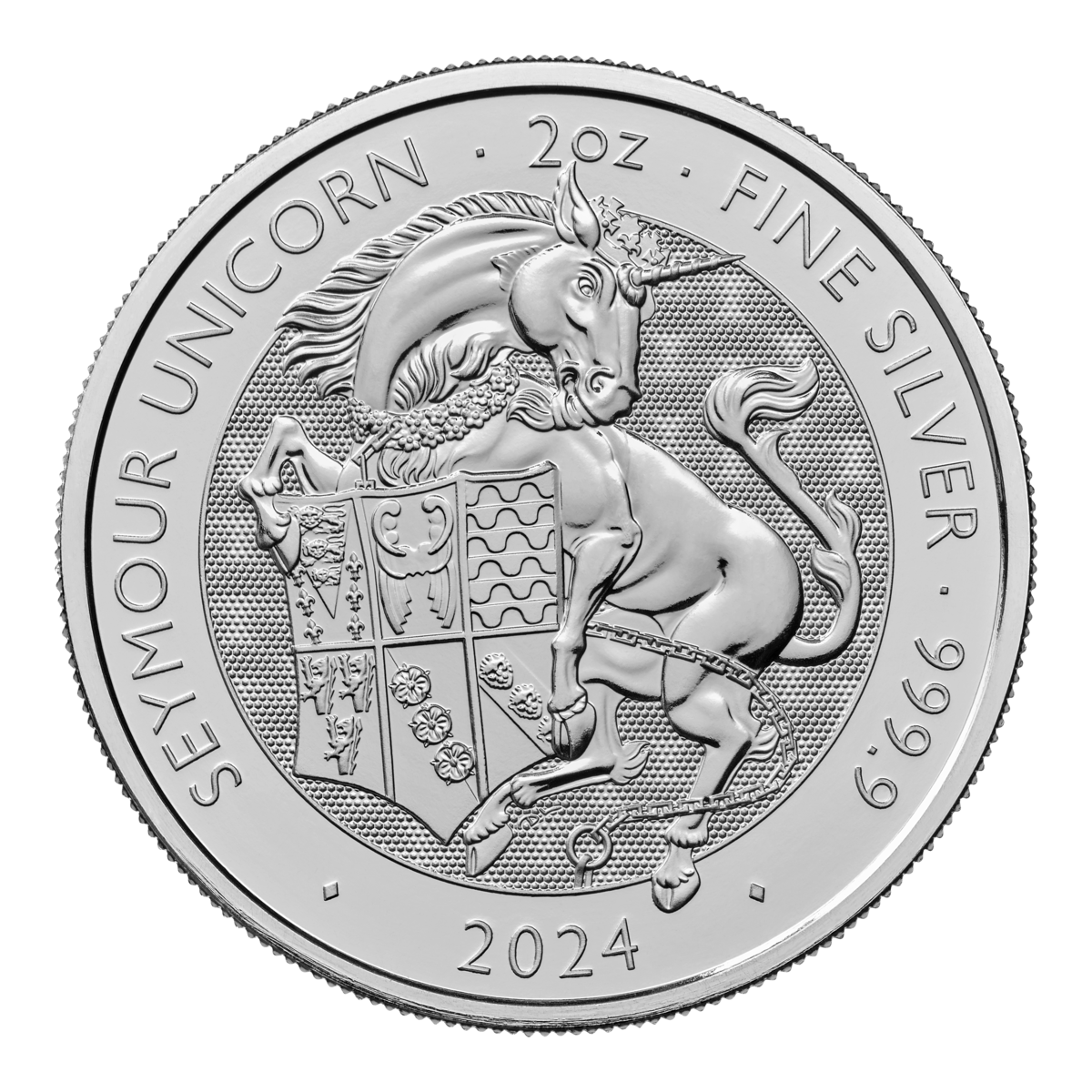 2oz Silver Tudor Beast Seymour Unicorn (2024)