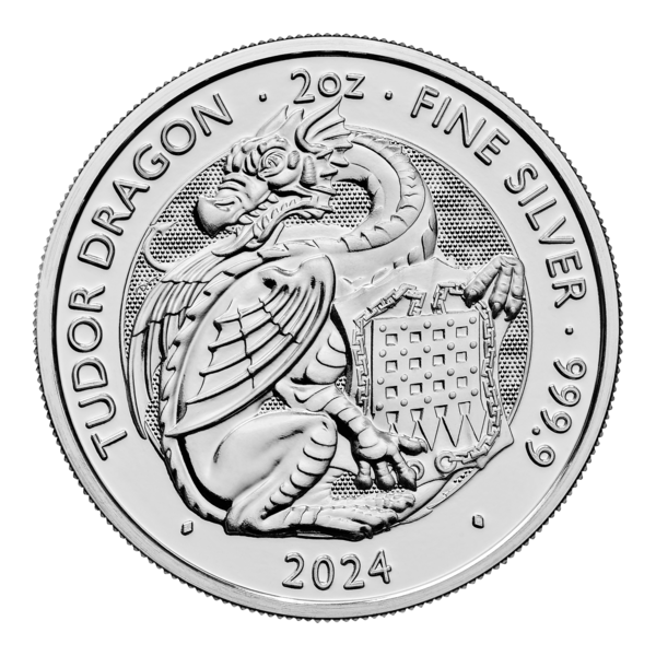 2oz Silver Tudor Beast Dragon (2024)