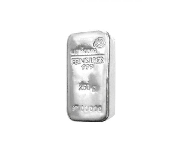 250g Umicore Investment Silver Bar (999)