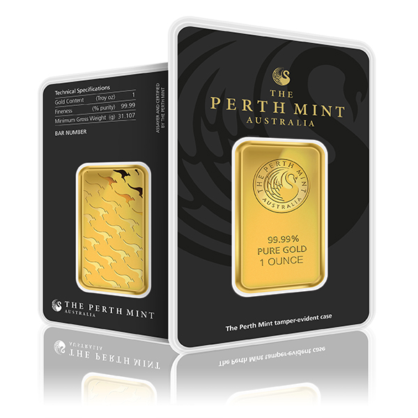 1oz Gold Perth Mint Investment Bar (999.9)