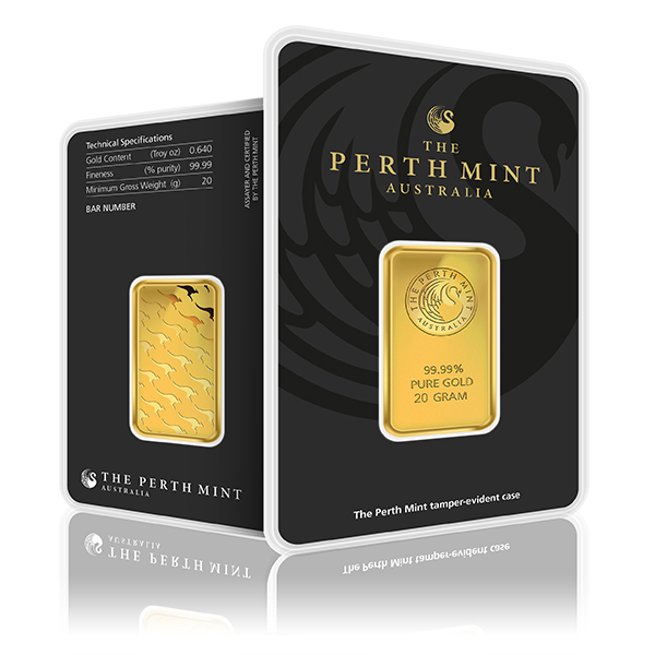 20g Gold Perth Mint Investment Bar (999.9)