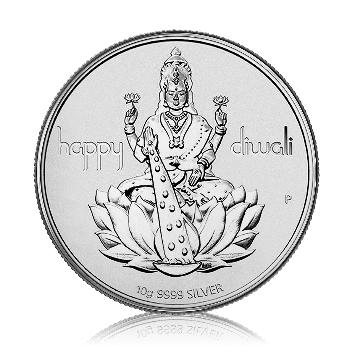 10g Silver Gold Bank Happy Diwali Laxmi Coin