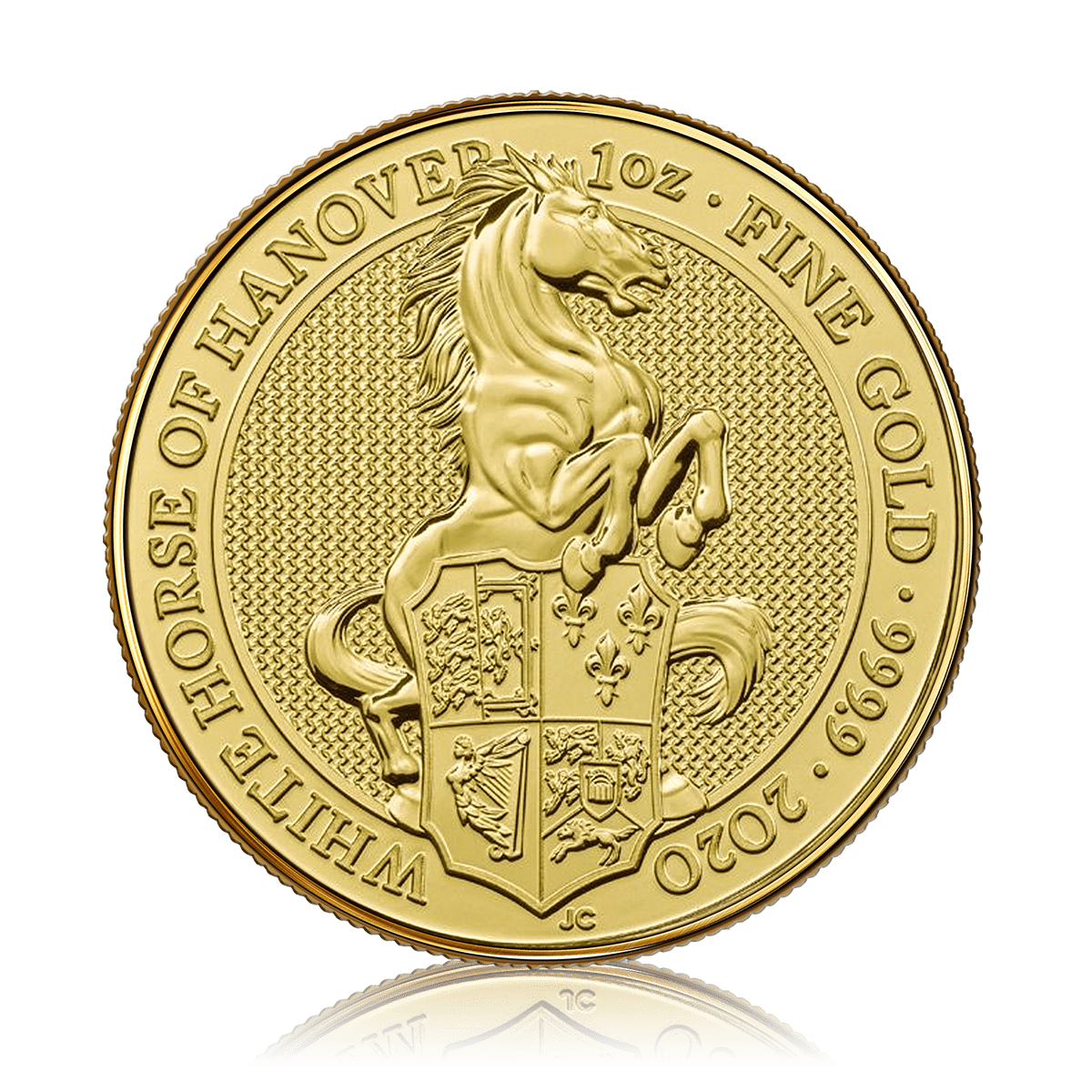 1oz Gold Queen's Beast White Horse Of Hanover (2020)