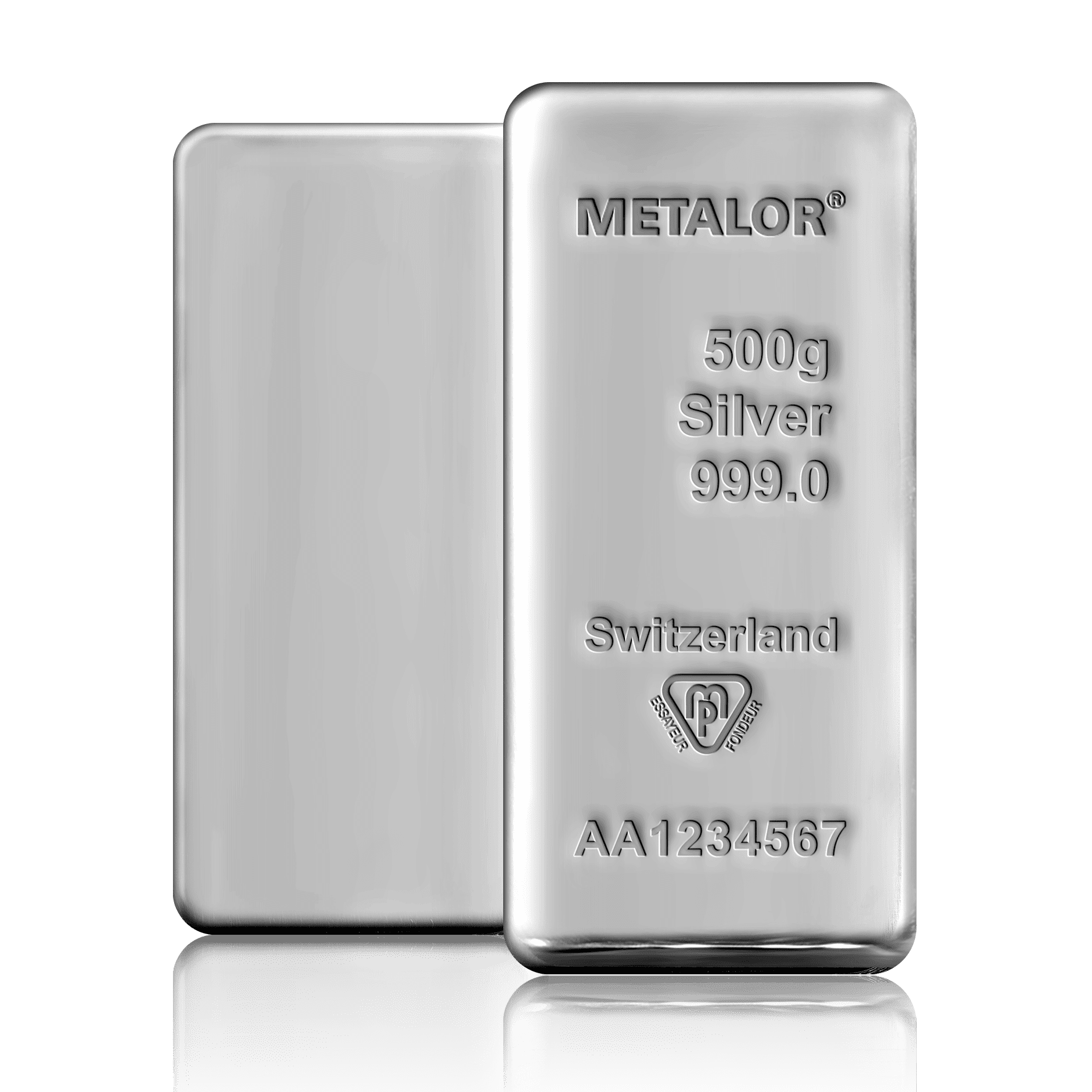 500g Metalor Investment Silver Bar (999)