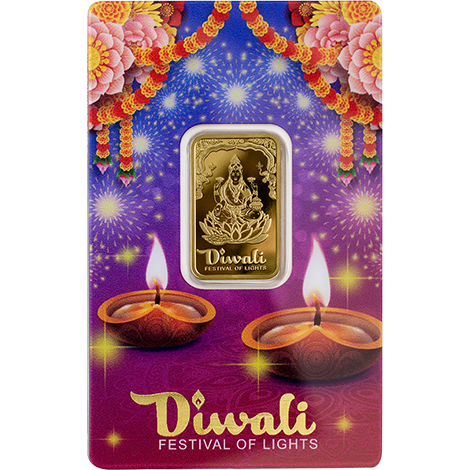 10g PAMP Happy Diwali Gold Bar (999.9)