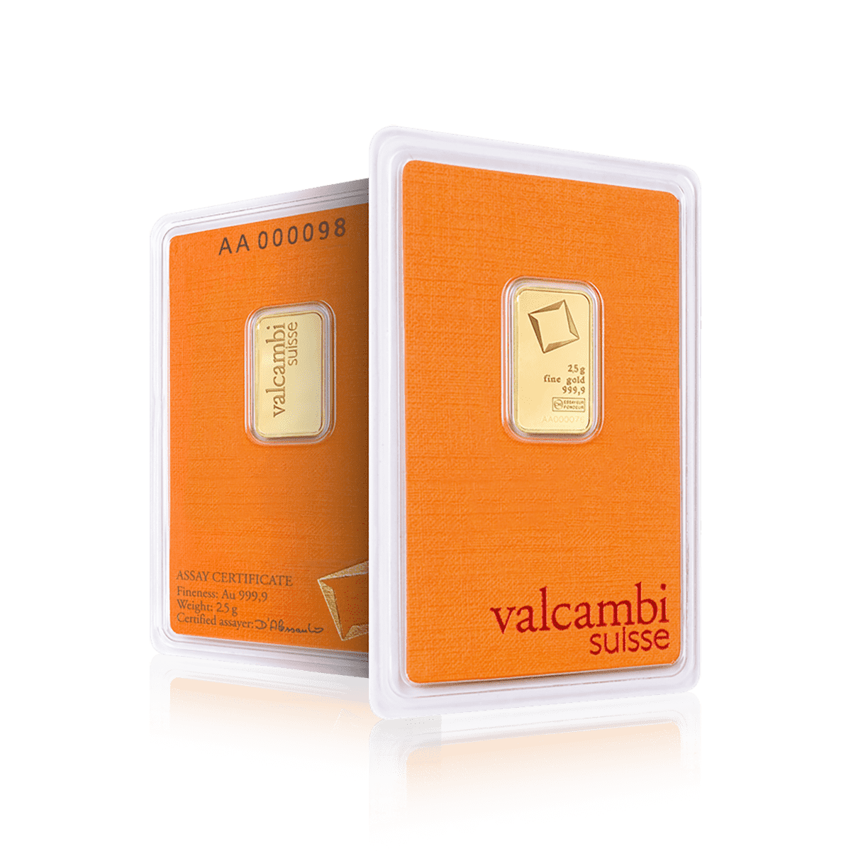 2.5g Valcambi Investment Gold Bar