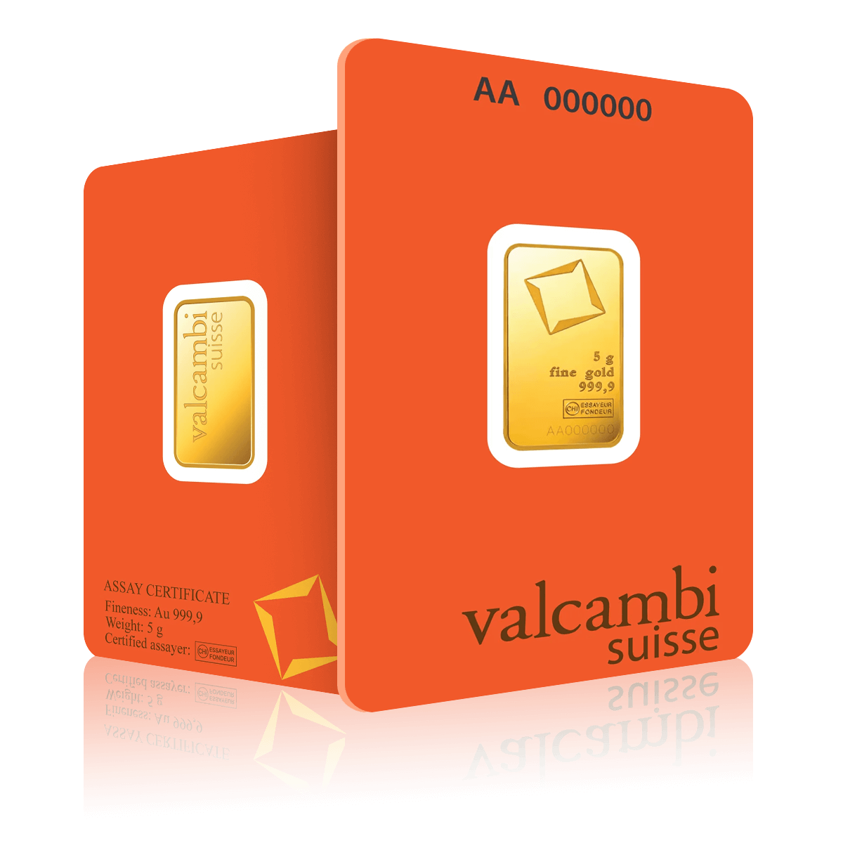 5g Valcambi Investment Gold Bar (999.9)