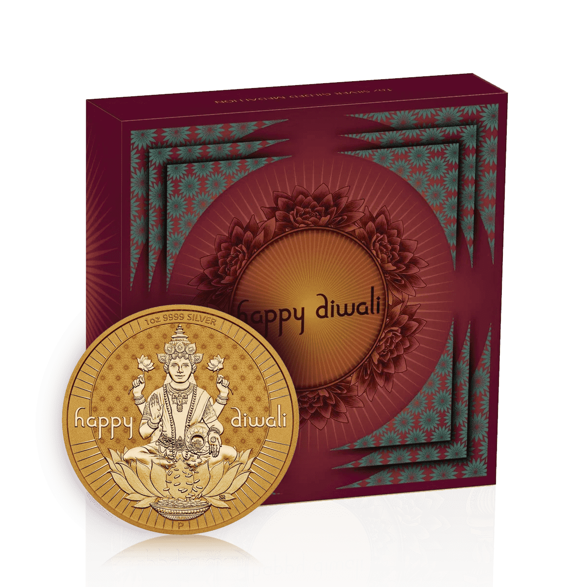 1oz Silver Diwali Laxmi & Ganesh Box Set (2024)