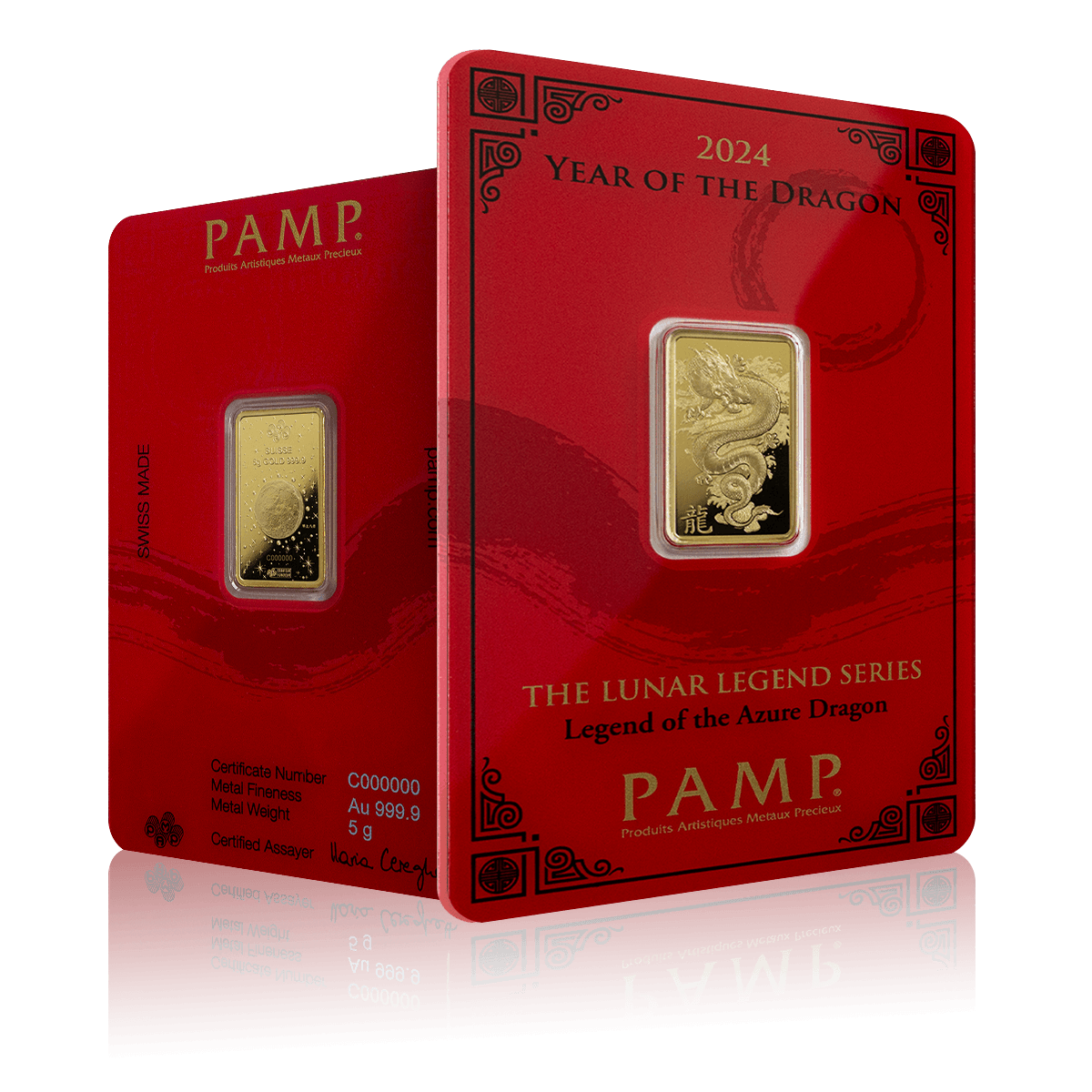 5g PAMP Gold Lunar Legend Series Azure Dragon (2024)