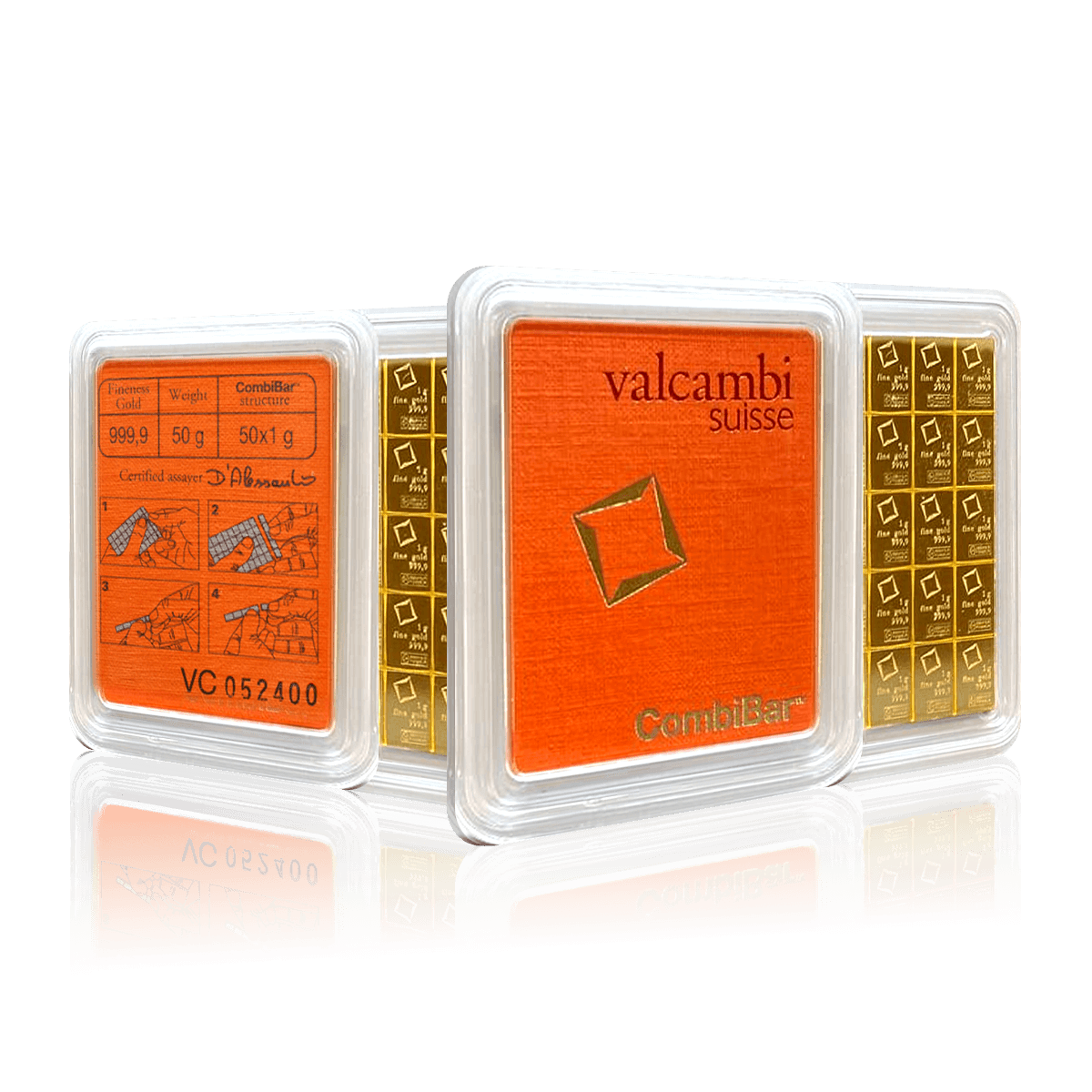 50x1g Gold Bars Valcambi Multigram (999.9)