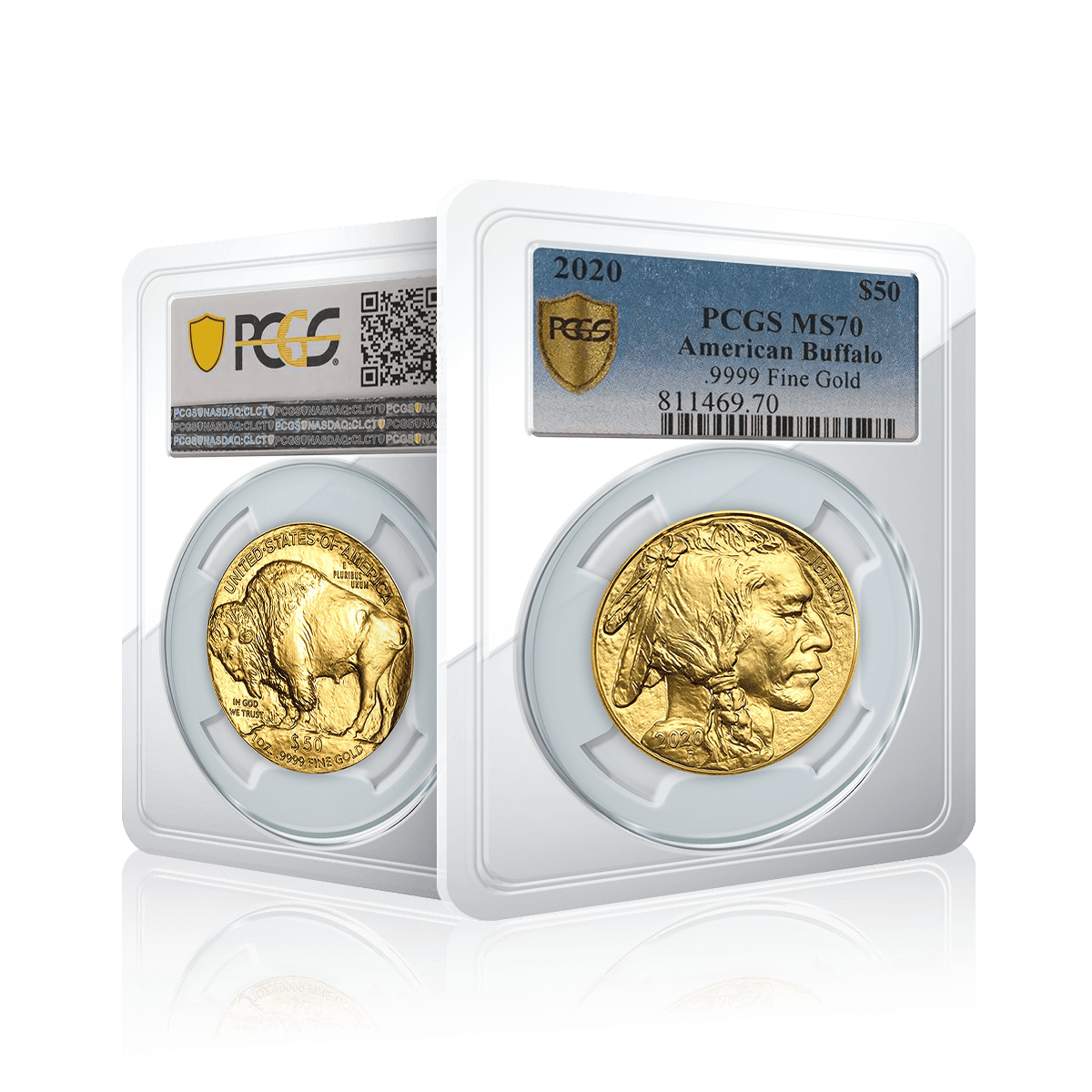 1oz Gold American Buffalo 2020 PCGS Graded (MS70)