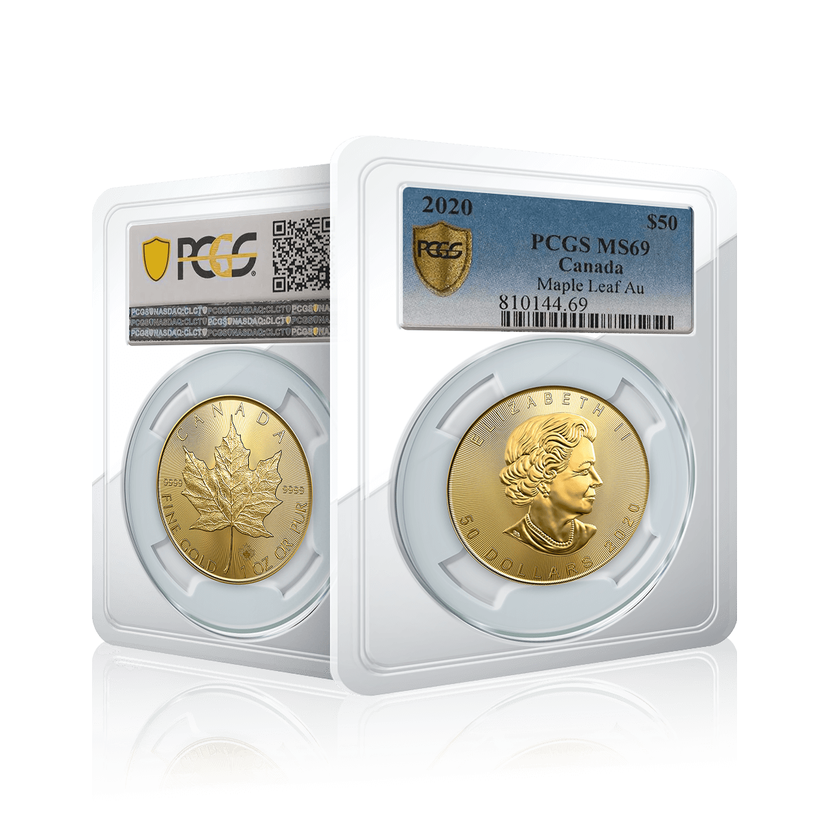 1oz Gold Canadian Maple Leaf (2020) PCGS Graded MS69