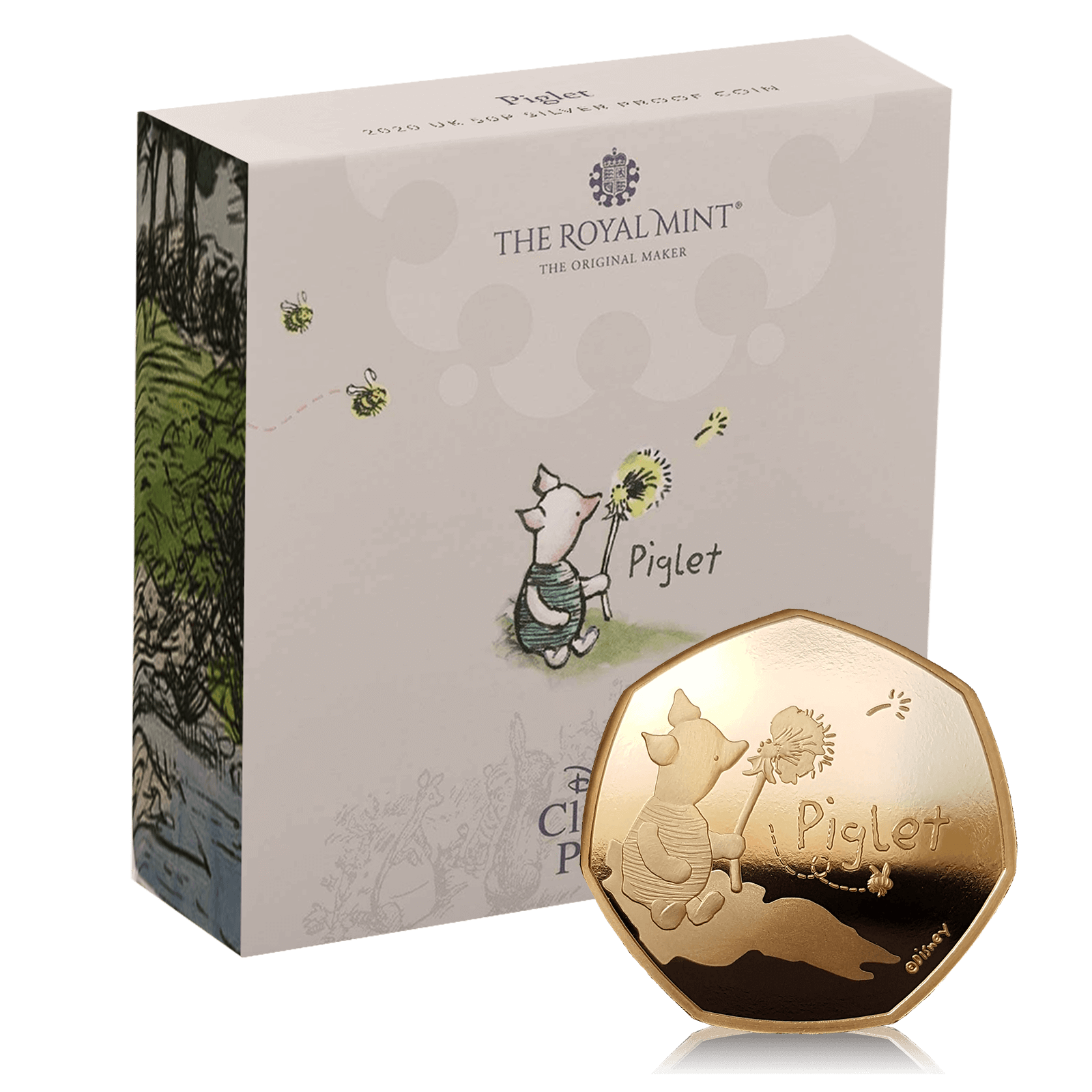 1/2oz 50p Gold Piglet Proof Boxed (2020)