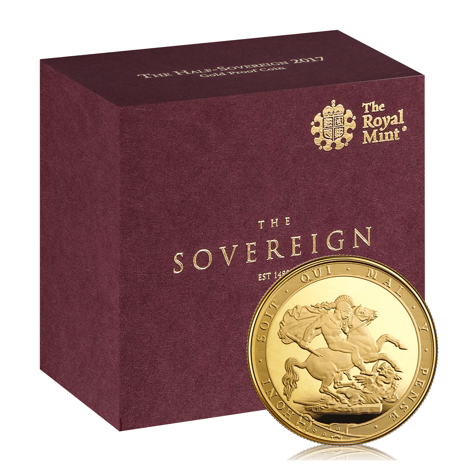 Gold Sovereign Queen Elizabeth 5th Head Box Set (2017)