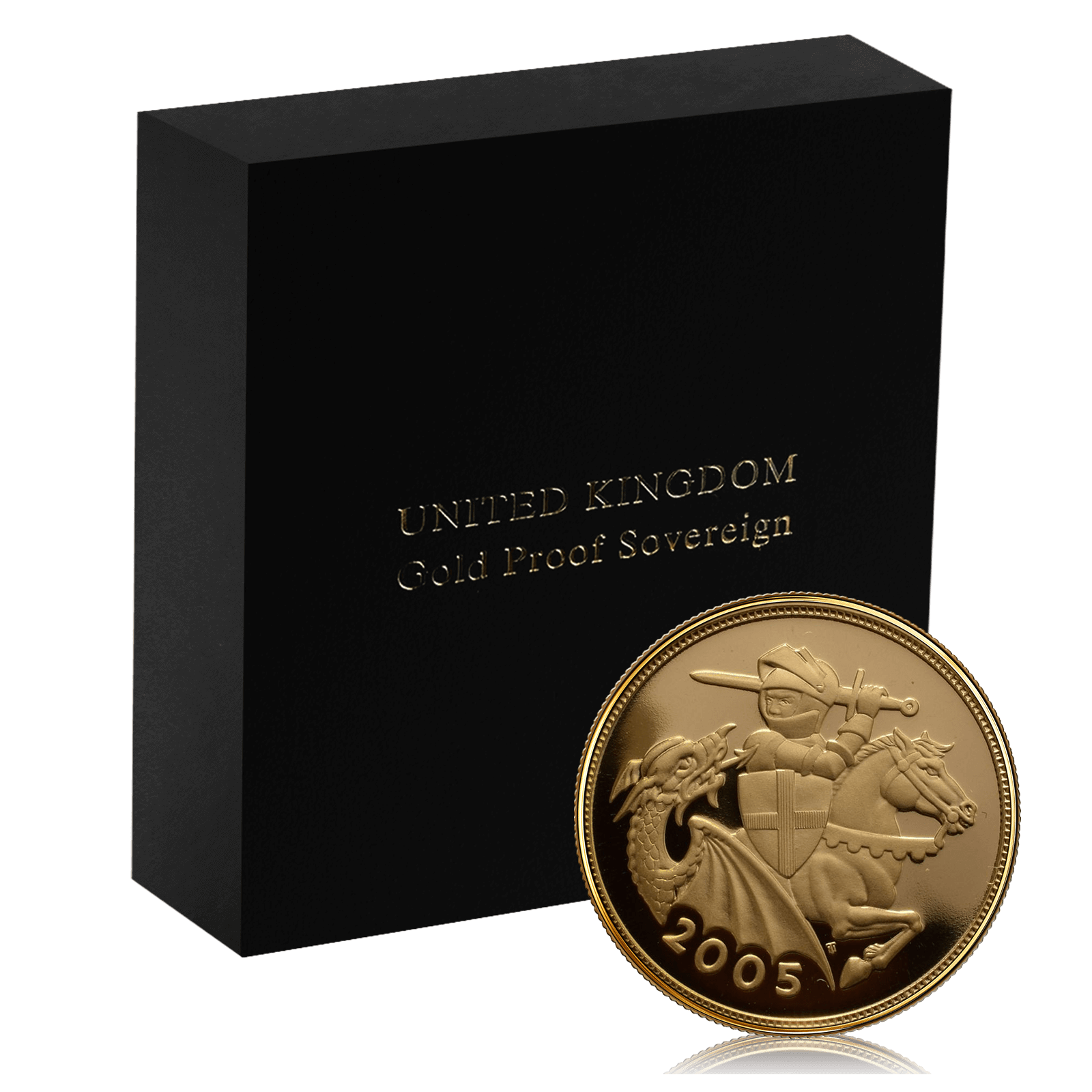 Gold Sovereign Queen Elizabeth II 4th Head Proof Box Set (2005)