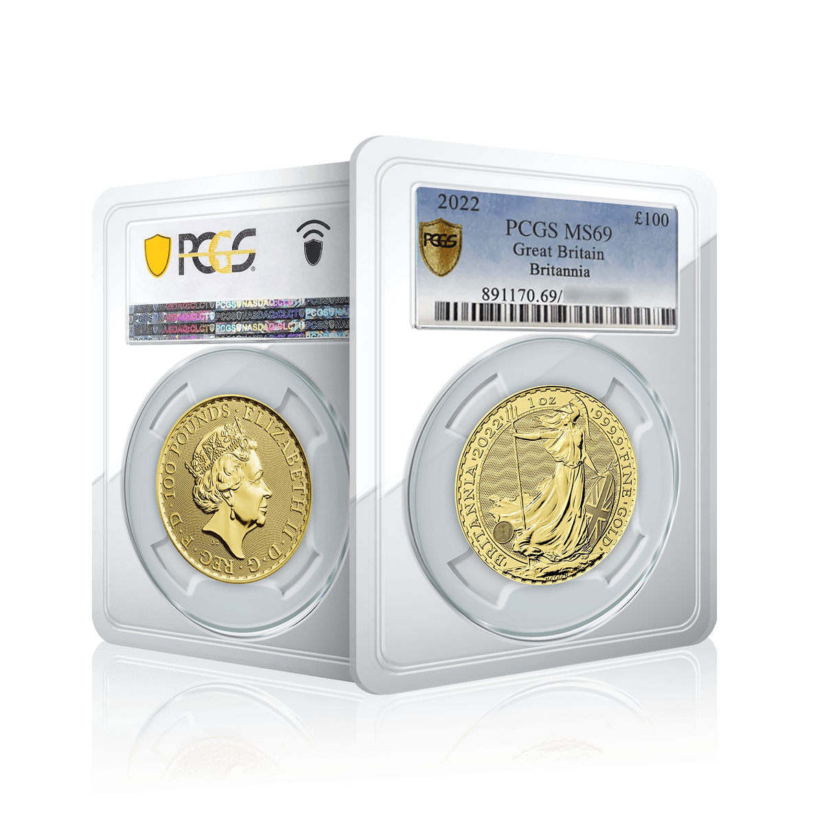 1oz Gold Great Britain Britannia (2022) PCGS Graded