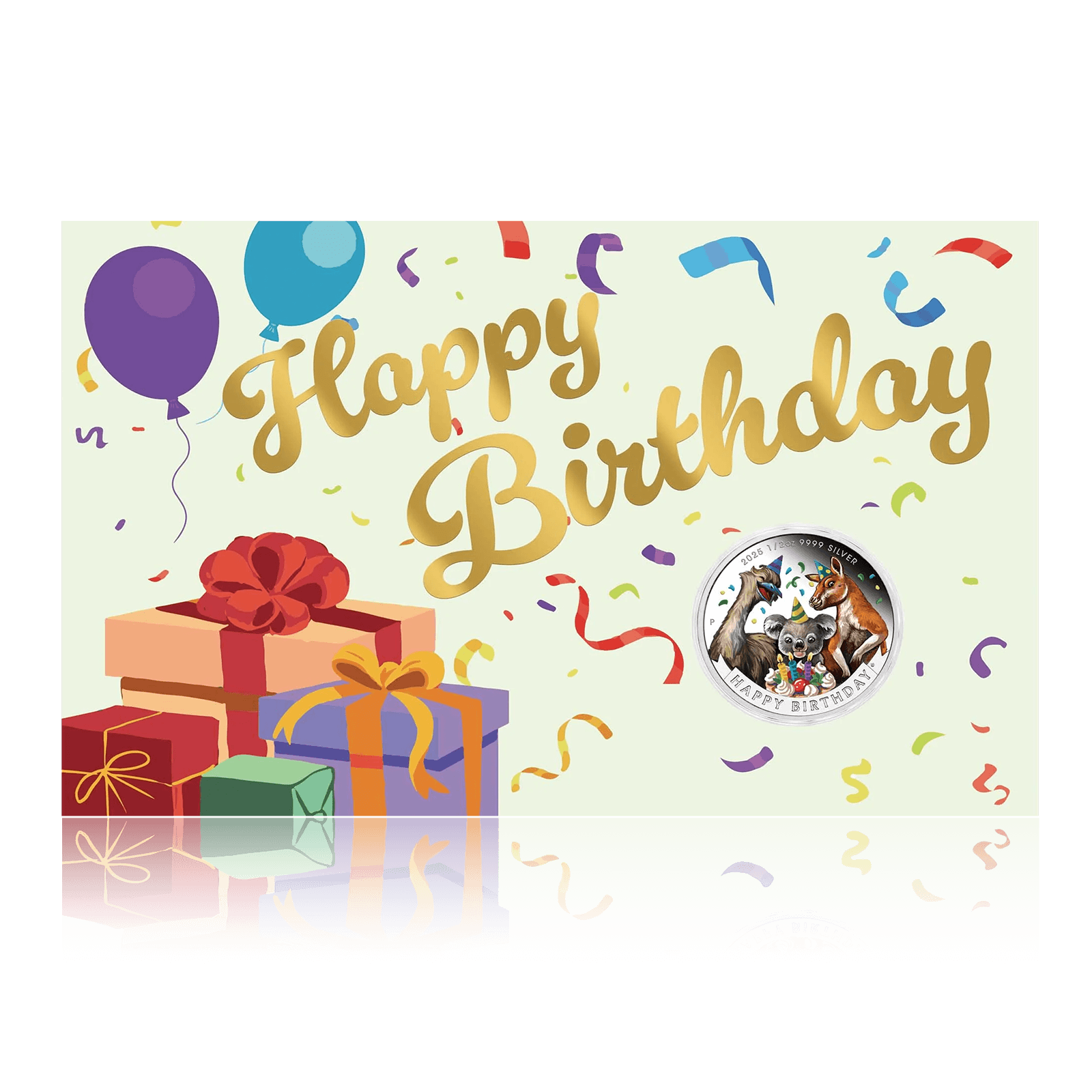 1/2oz Silver Proof Happy Birthday Coin In Card (2025)
