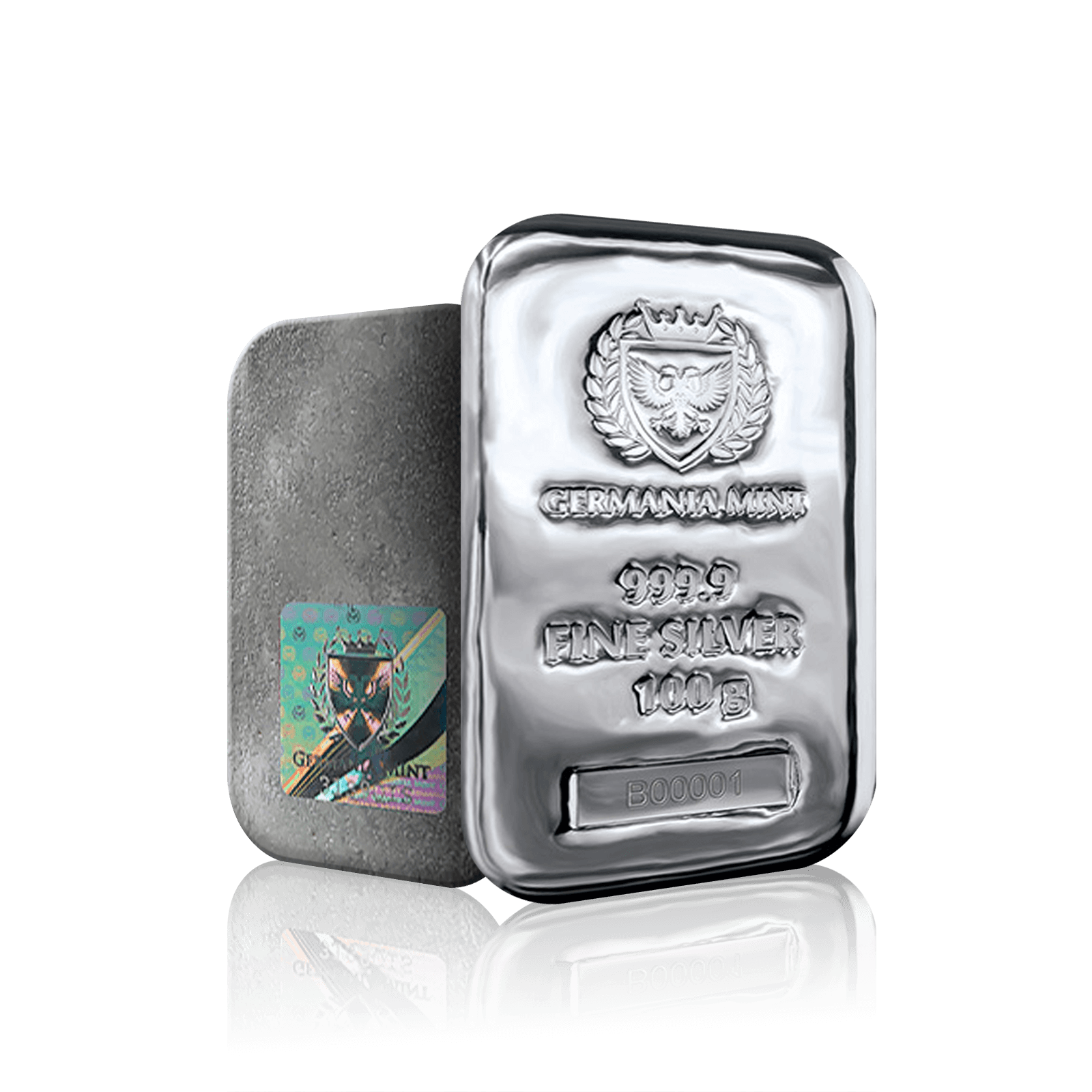 100g Silver Bar Germania Mint