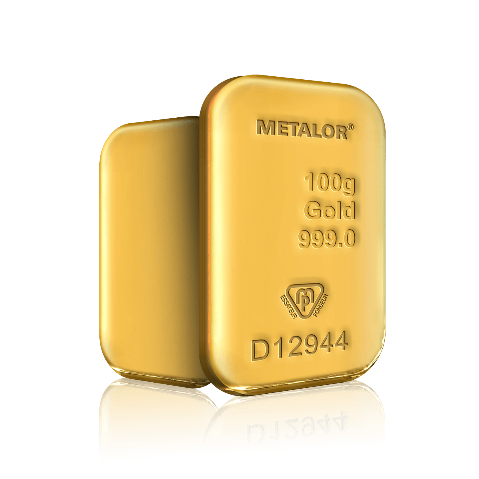 100g Metalor Gold Cast Bar (999.9)